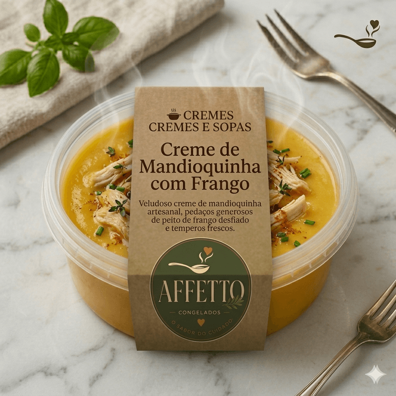 Creme de Mandioquinha com Frango